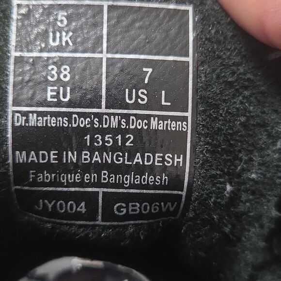 Dr Martens 1460 Pascal Womans Leather Black Boots, Size 7 - Picture 11 of 14